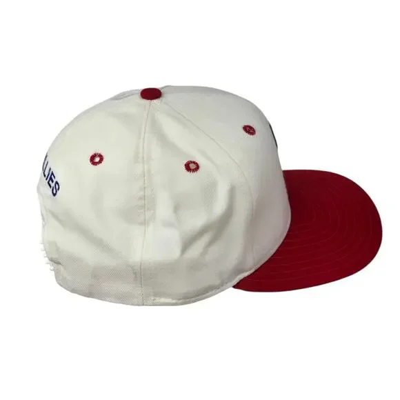 VTG New Era Philadelphia Phillies Pro Model Dupont Visor Snapback Hat 90's NWT - Picture 5 of 9